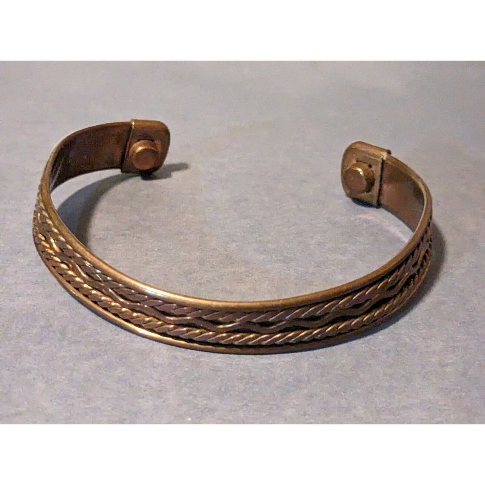 Copper Cuff Bracelet Adjustable Size Unisex